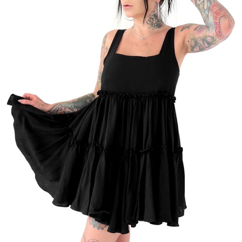 Foxblood Cupcake Ruffle Dress Small